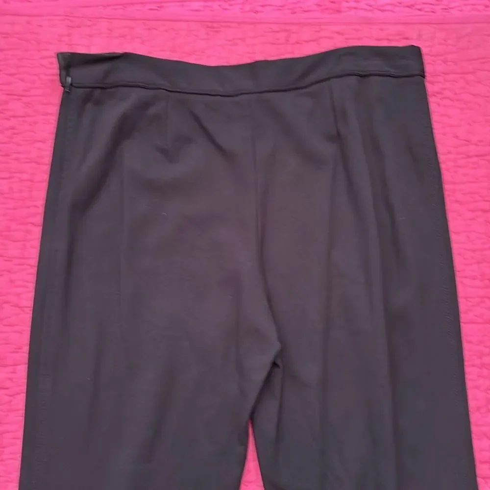 Chanel uniform Black Straight-Leg Pants, L